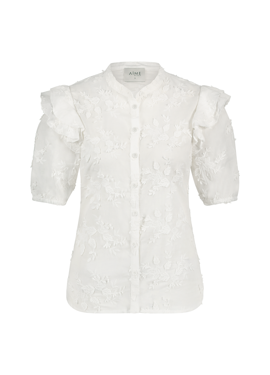 Lies Blouse SS | White