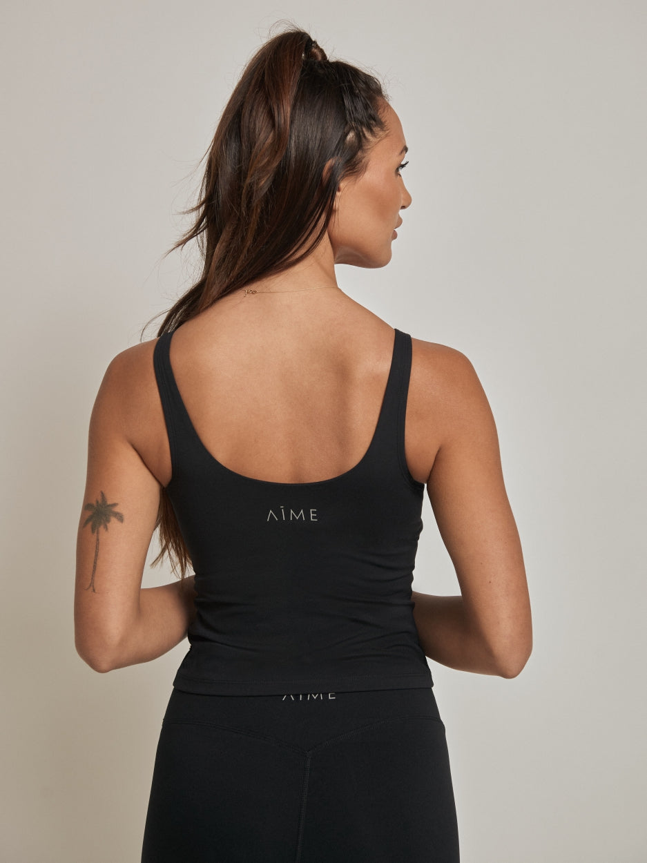 Fire Bra Singlet | Black