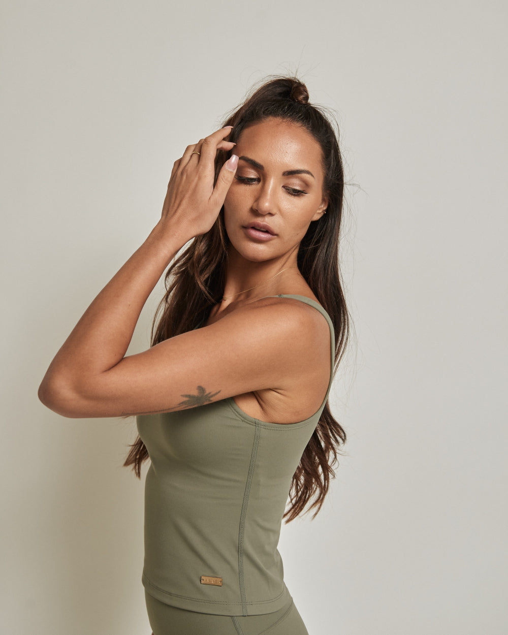 Fire Bra Singlet | Olive Green