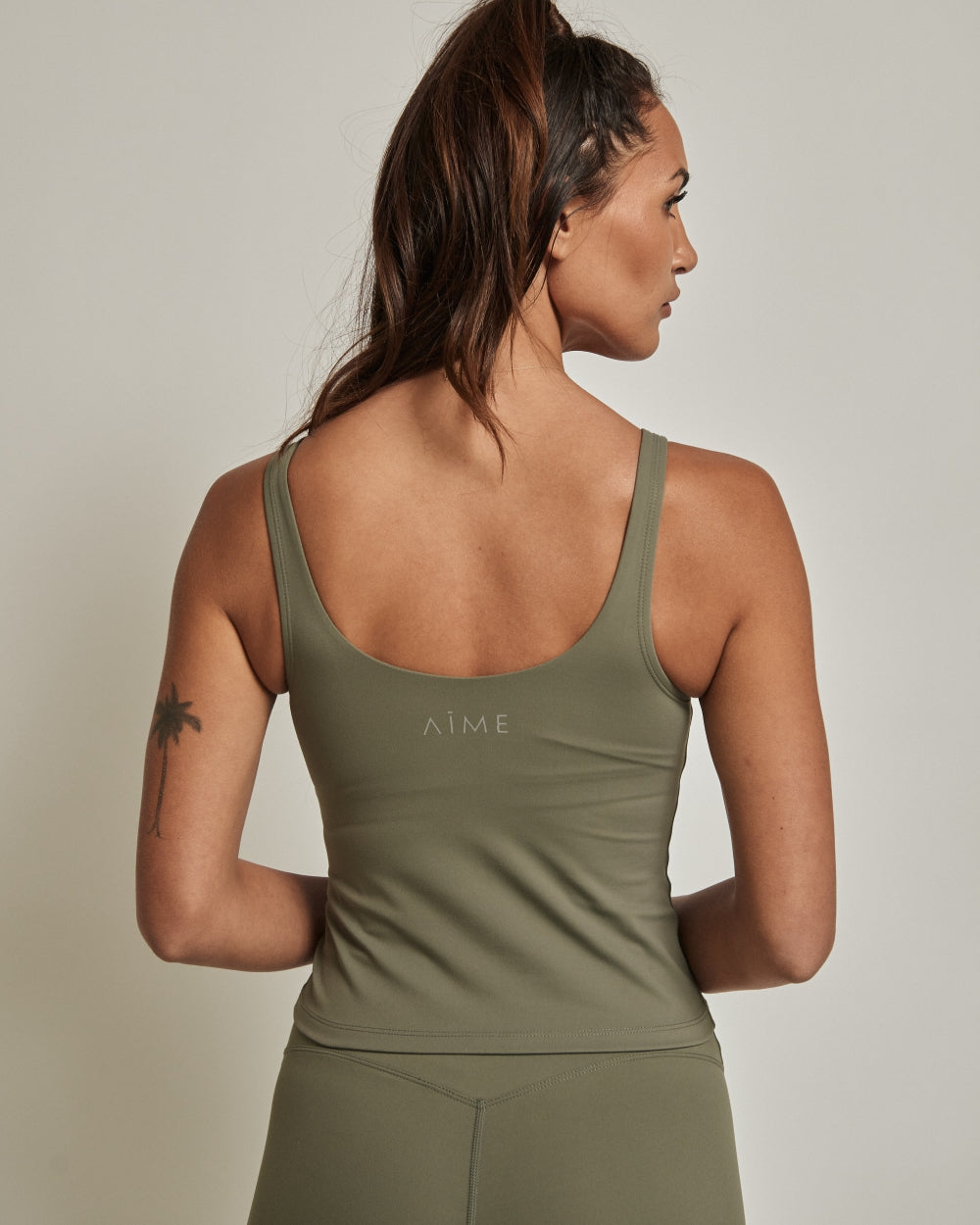 Fire Bra Singlet | Olive Green