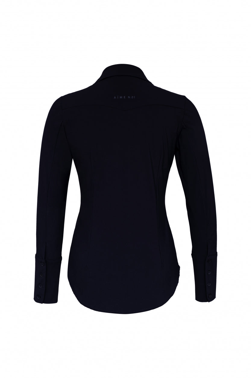 Basyl Blouse | Dark Blue